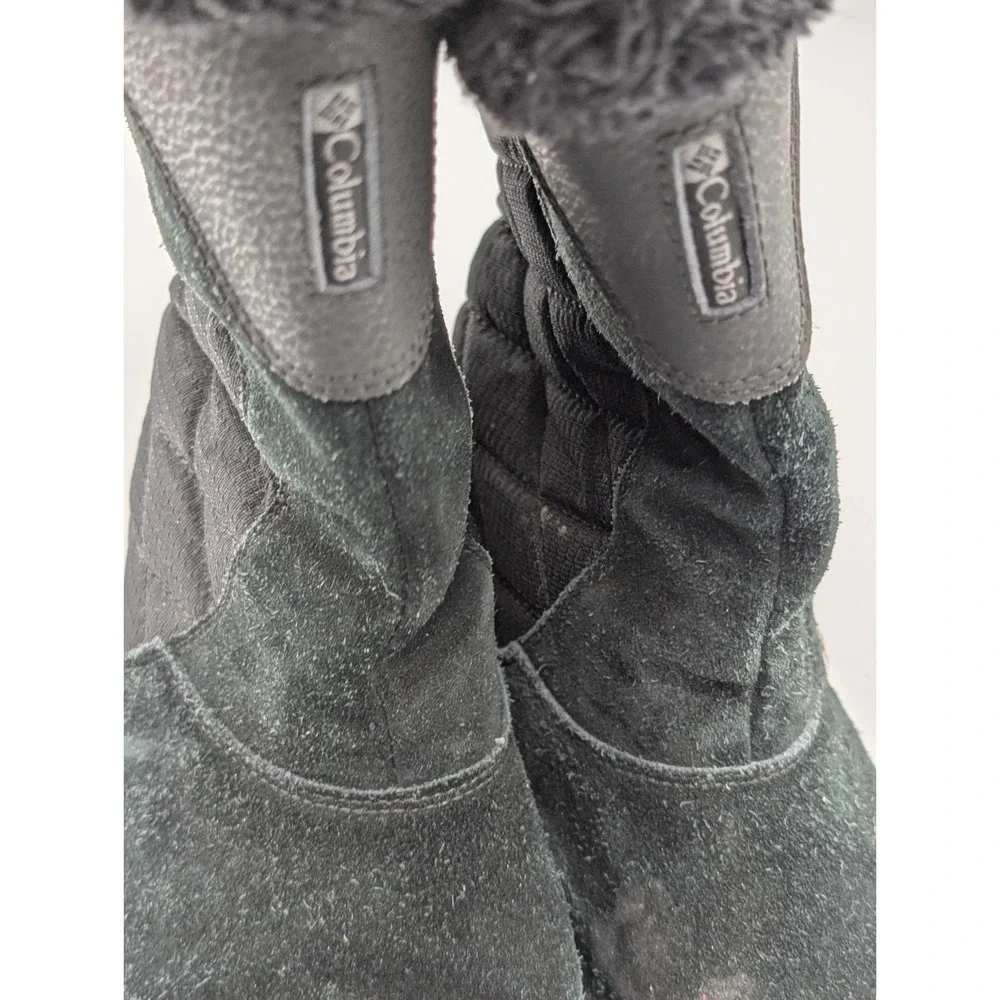 Columbia Ice Maiden II Women's Black Waterproof Winter Faux Fur Boots / Size 8.5
